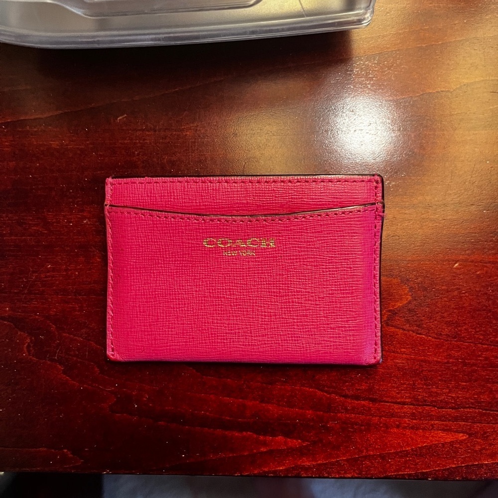 Coach Pink Card Holder